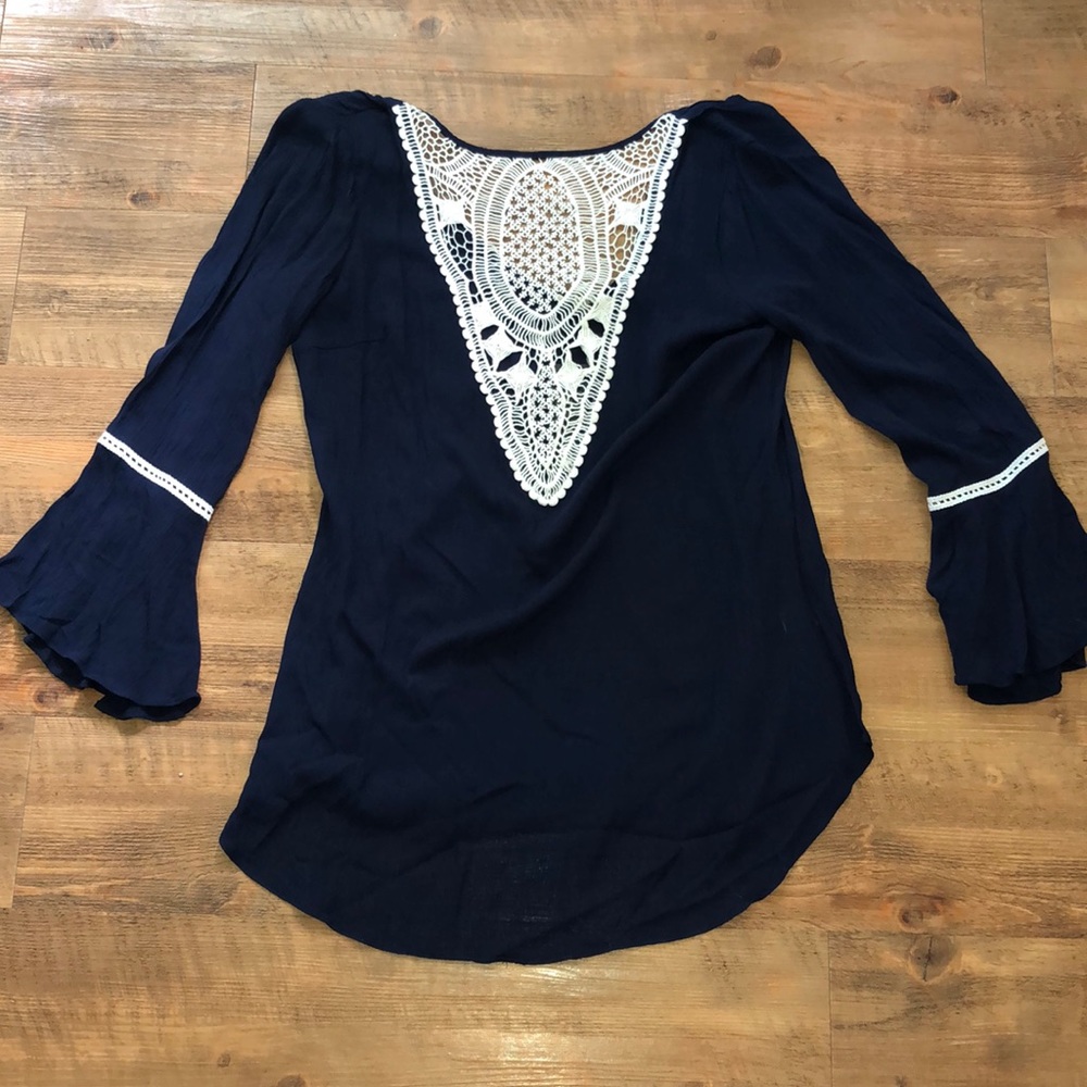 Crochet front blouse